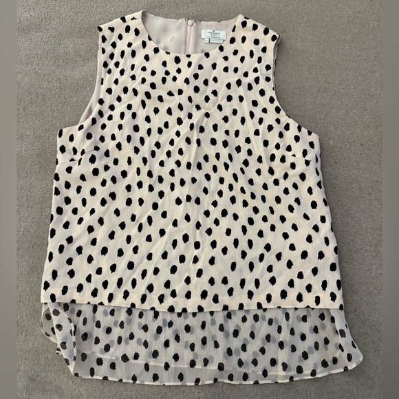 Kate Spade Leopard Polka Dots Sleeveless
Shell Blouse Female Size Small - Picture 2 of 8